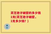 灵芝孢子破壁的多少钱1克(灵芝孢子破壁，1克多少钱？)