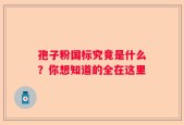 孢子粉国标究竟是什么？你想知道的全在这里
