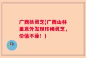 广西捡灵芝(广西山林里意外发现珍稀灵芝，价值不菲！)