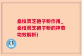 桑枝灵芝孢子粉作用_桑枝灵芝孢子粉的神奇功效解析)