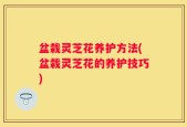 盆栽灵芝花养护方法(盆栽灵芝花的养护技巧)