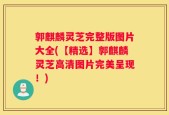 郭麒麟灵芝完整版图片大全(【精选】郭麒麟灵芝高清图片完美呈现！)
