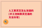 人工黑灵芝怎么泡酒的(手工泡制黑灵芝酒的方法分享)