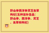 野山参西洋参灵芝虫草枸杞(五种滋补佳品：野山参、西洋参、灵芝、虫草和枸杞)