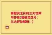 葛根灵芝片的三大功效与作用(葛根灵芝片：三大好处解析！)