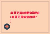 卖灵芝苗能赚钱吗现在(卖灵芝苗能创收吗？)