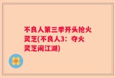 不良人第三季开头抢火灵芝(不良人3：夺火灵芝闹江湖)