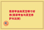 翡翠甲虫和灵芝哪个好养(翡翠甲虫与灵芝养护大比拼)