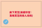 床下灵芝(床底珍宝：发现灵芝的惊人功效)