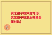 灵芝孢子粉冲泡对比(灵芝孢子粉泡水效果全面对比)