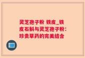 灵芝孢子粉 铁皮_铁皮石斛与灵芝孢子粉：珍贵草药的完美结合