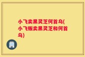 小飞卖黑灵芝何首乌(小飞贩卖黑灵芝和何首乌)