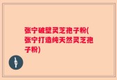 张宁破壁灵芝孢子粉(张宁打造纯天然灵芝孢子粉)