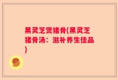 黑灵芝煲猪骨(黑灵芝猪骨汤：滋补养生佳品)