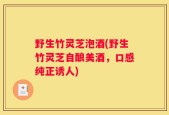 野生竹灵芝泡酒(野生竹灵芝自酿美酒，口感纯正诱人)