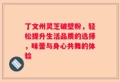 丁文州灵芝破壁粉，轻松提升生活品质的选择，味蕾与身心共舞的体验