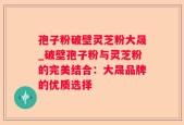 孢子粉破壁灵芝粉大晟_破壁孢子粉与灵芝粉的完美结合：大晟品牌的优质选择