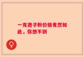一克孢子粉价格竟然如此，你想不到