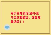 赤小豆加灵芝(赤小豆与灵芝相结合，突显双重功效！)