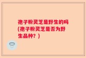 孢子粉灵芝是野生的吗(孢子粉灵芝是否为野生品种？)