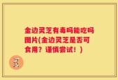 金边灵芝有毒吗能吃吗图片(金边灵芝是否可食用？谨慎尝试！)