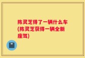 陈灵芝得了一辆什么车(陈灵芝获得一辆全新座驾)