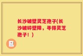 长沙破壁灵芝孢子(长沙破碎壁障，寻得灵芝孢子！)