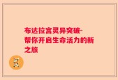 布达拉宫灵异突破- 帮你开启生命活力的新之旅