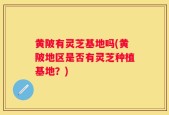 黄陂有灵芝基地吗(黄陂地区是否有灵芝种植基地？)