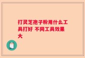 打灵芝孢子粉用什么工具打好 不同工具效果大