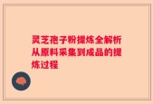 灵芝孢子粉提炼全解析从原料采集到成品的提炼过程