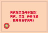 黄芪配灵芝丹参泡酒(黄芪、灵芝、丹参泡酒，祛寒养生享美味)