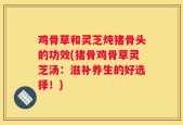 鸡骨草和灵芝炖猪骨头的功效(猪骨鸡骨草灵芝汤：滋补养生的好选择！)