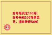 野外黑灵芝100克(野外采摘100克黑灵芝，拥有神奇功效)
