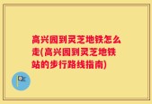 高兴园到灵芝地铁怎么走(高兴园到灵芝地铁站的步行路线指南)
