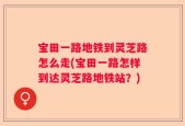 宝田一路地铁到灵芝路怎么走(宝田一路怎样到达灵芝路地铁站？)