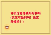 种灵芝能挣钱吗好种吗(灵芝可盈利吗？适宜种植吗？)