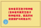 吉林省灵芝孢子粉种植(吉林省开展灵芝孢子粉种植项目，提高药材资源保护与利用水平)
