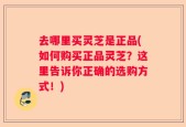 去哪里买灵芝是正品(如何购买正品灵芝？这里告诉你正确的选购方式！)