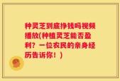 种灵芝到底挣钱吗视频播放(种植灵芝能否盈利？一位农民的亲身经历告诉你！)