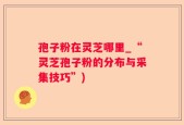 孢子粉在灵芝哪里_“灵芝孢子粉的分布与采集技巧”)