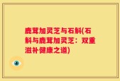 鹿茸加灵芝与石斛(石斛与鹿茸加灵芝：双重滋补健康之道)
