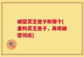破壁灵芝孢子粉那个(重构灵芝孢子，再现破壁效应)