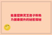 能量壁牌灵芝孢子粉助力健康提升的秘密探秘