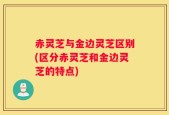 赤灵芝与金边灵芝区别(区分赤灵芝和金边灵芝的特点)