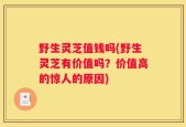 野生灵芝值钱吗(野生灵芝有价值吗？价值高的惊人的原因)
