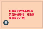 打易灵芝种植基地(易灵芝种植基地：打造高品质灵芝产地)