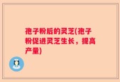 孢子粉后的灵芝(孢子粉促进灵芝生长，提高产量)