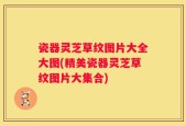 瓷器灵芝草纹图片大全大图(精美瓷器灵芝草纹图片大集合)