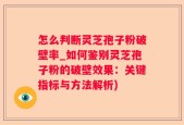 怎么判断灵芝孢子粉破壁率_如何鉴别灵芝孢子粉的破壁效果：关键指标与方法解析)